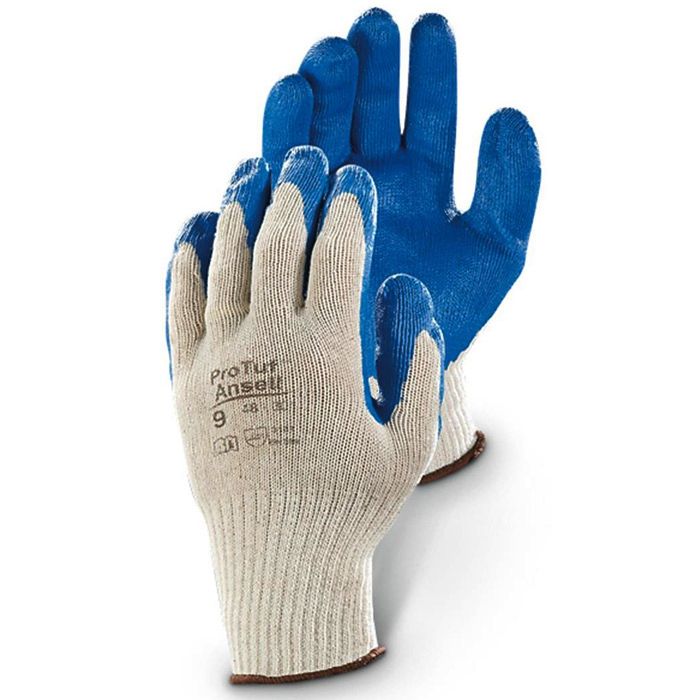 Gloves - Nitrile Dipped Nylon KnitWrist Cuff Size 8 Medium Pair