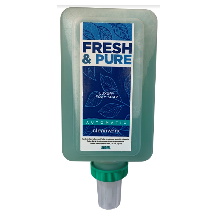 Hand Soap - Fresh & Pure Foam Automatic 4 X 800mL Cleanworx