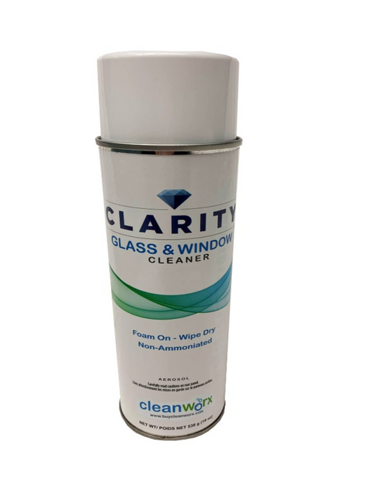 Glass & Window Cleaner - Clarity Cleanworx Aerosol 538G