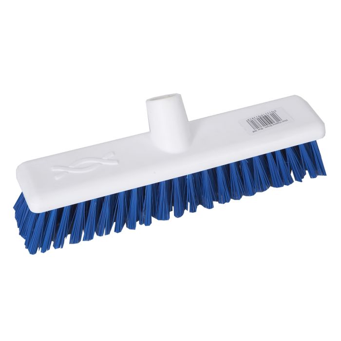 Brush - 12" Floor & Walls Scrub, Food Safe White Stiff Bristle