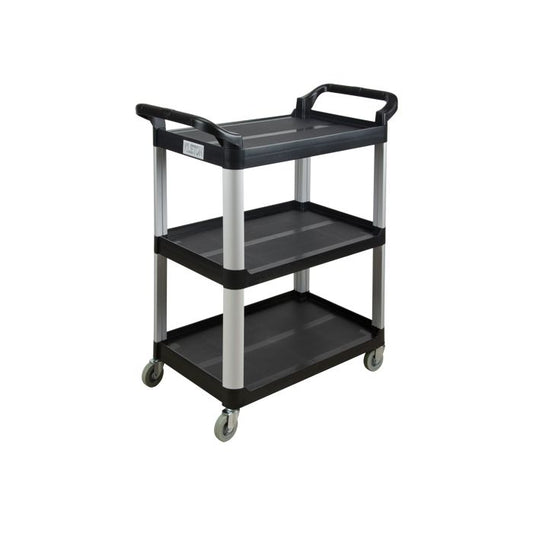 Cart - 3 Shelf Utility Open Sided Large Black 19 W x 30" L