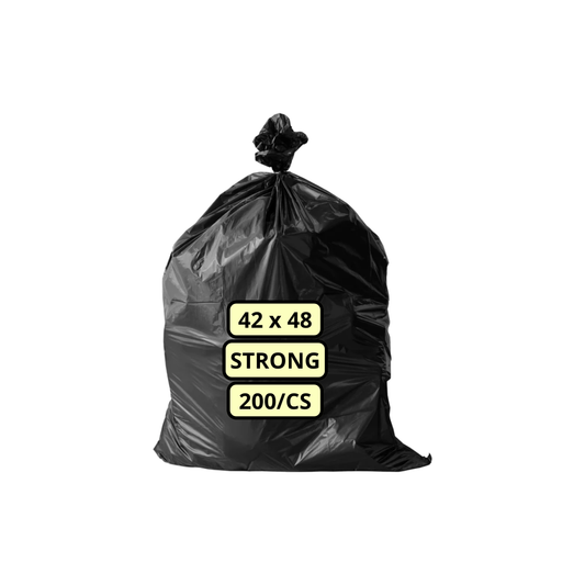 Garbage Bags - 42 X 48 Strong Black 200/Case