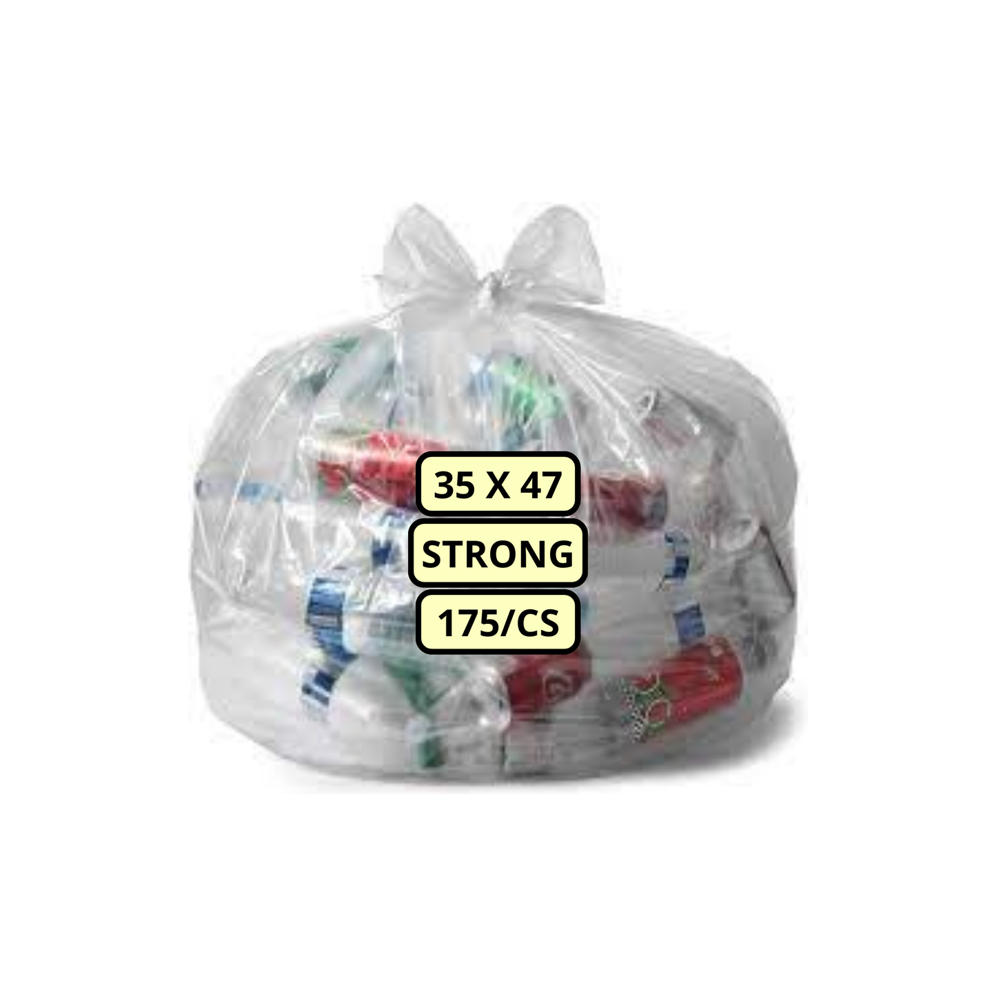 Garbage Bags - 35 X 47 Strong Clear 175/Case