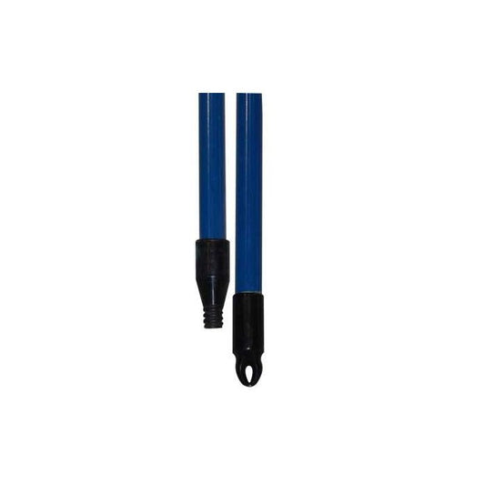 Broom Handle - 54" Fiberglass Threaded Blue