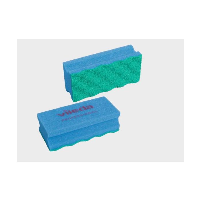 Scrub Pad - Sponge Medium Duty Scouring Blue/Green 10/pk