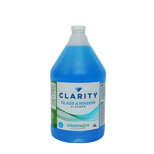 Glass & Window Cleaner - Clarity 4L 4/Case Cleanworx