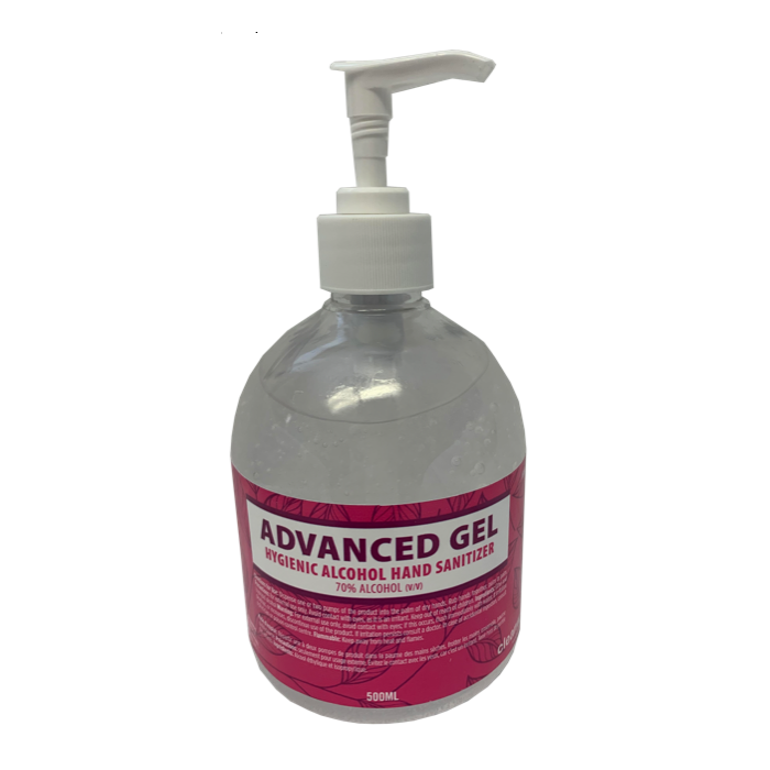 Hand Sanitizer - Gel 4 X 500ml Pump Bottle 70% Alcohol Cleanworx *Non Refundable Item*