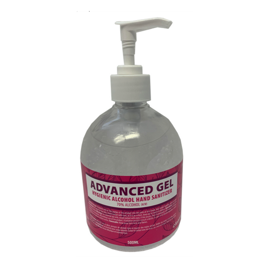 Hand Sanitizer - Gel 4 X 500ml Pump Bottle 70% Alcohol Cleanworx *Non Refundable Item*