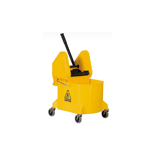 Bucket & Wringer Combo - 32 QRT Down Press Yellow Grizzly